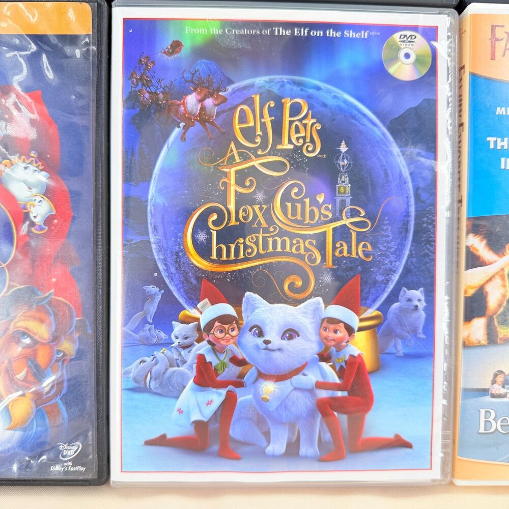 6 DVD Movie Lot Disney Beauty Beast Gremlins Cat Hat Pinocchio Family Kids - Picture 7 of 9